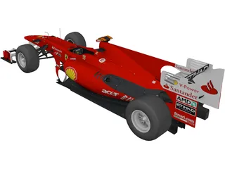 Ferrari F1 F10 (2010) 3D Model