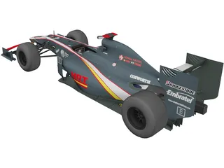 HRT F1 (2010) 3D Model