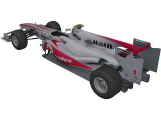 McLaren MP4-25 F1 (2010) 3D Model