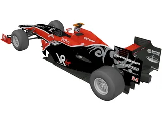 Virgin VR-01 F1 (2010) 3D Model