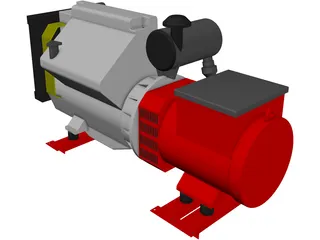 Diesel Generator 3D Model