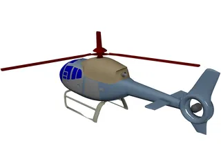 Eurocopter EC-120 Colibri 3D Model