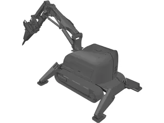 Brokk Demolition Robot 3D Model