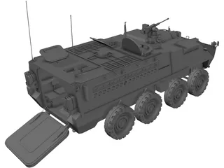 M1126 Stryker ICV 3D Model