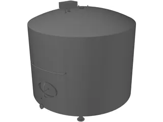 Milk Silo 3D Model