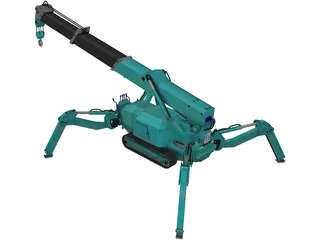 Maeda MC 285 Mini Crawler Crane 3D Model