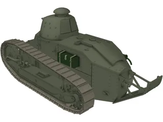 Renault FT-17 3D Model