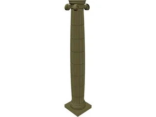 Ionic Column 3D Model