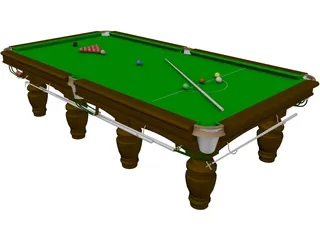 Pool Table 3D Model