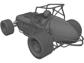 Sprint Car Buggy 3D Model