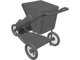 Baby Carriage 3D Model