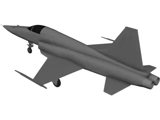 Northrop F-5E Tiger II 3D Model