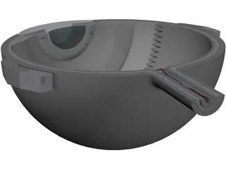 Eye Cutaway 3D Model