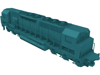 Two Ended Train 3D Model