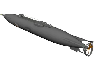 Jules Verne Nautilus Submarine 3D Model