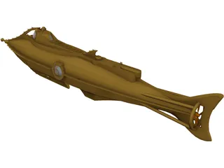 Harper Goffs Nautilus Submarine 3D Model