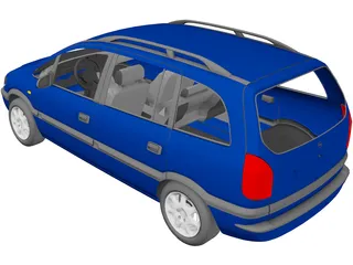 Opel Zafira 3D Model