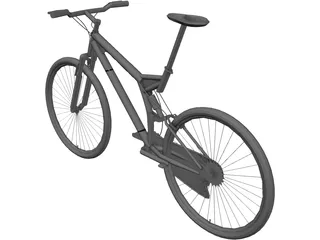 Bike Mountain Full Suspension 3D Model