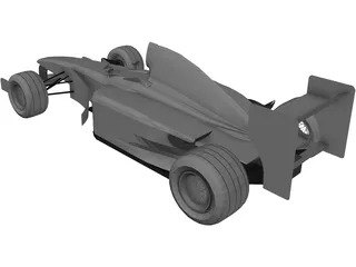 F1 McLaren Mercedes MP4/13 3D Model