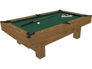 Pool Table 3D Model