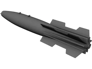 Mk 82 Snakeye Missile 3D Model