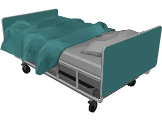 Bed Hospital 3D Model