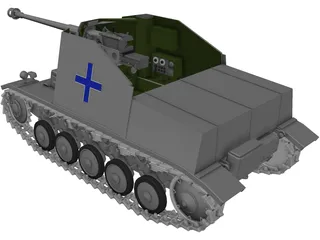 SdKfz 131 Marder 2 3D Model