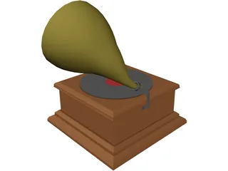 Gramophone 3D Model