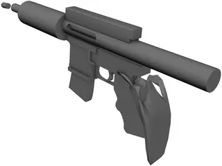 Assault Rifle 3D Model