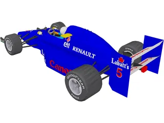 Indy Car 3D Model