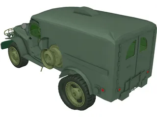 WC54 Allied Ambulance 3D Model