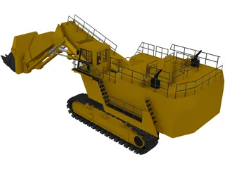 Hitachi EX5500 Dig Machine 3D Model