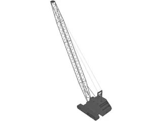 Crane Crawler 3D Model