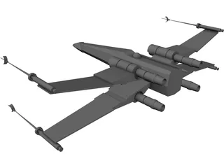 Star Wars X-Wing 3D Model