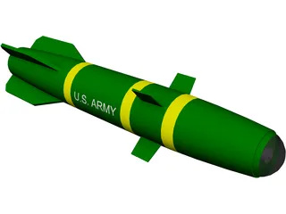 Hellfire Missile 3D Model