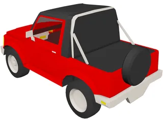 Suzuki Samurai (1988) 3D Model