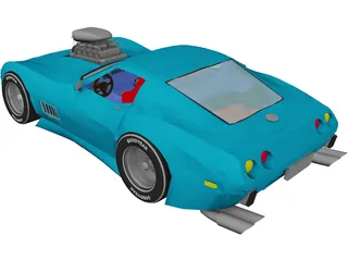 Chevrolet Corvette (1979) [Supercharged] 3D Model