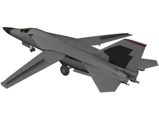 F-111 General Dynamics 3D Model