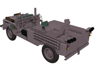 Land Rover Pink Panther 3D Model