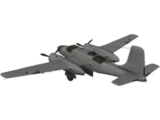 Douglas A-26 Invader 3D Model