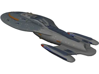 Star Trek Voyager 3D Model