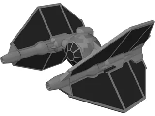 Star Wars T-Invader 3D Model