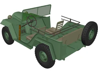 GAZ 67B 3D Model