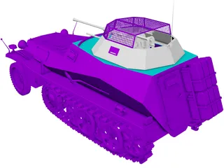 Sd. Kfz. 250/9 3D Model