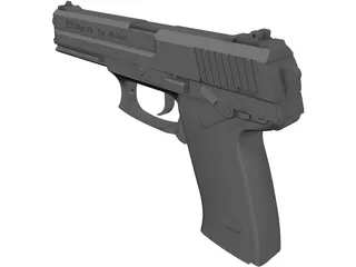 Heckler Koch Mk 23 Socom 3D Model