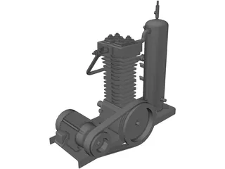 Air Compressor 3D Model