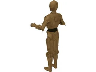 Star Wars C3PO Robot 3D Model