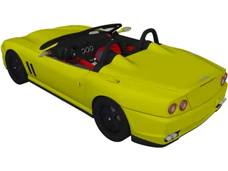 Ferrari 550 Barchetta (2000) 3D Model