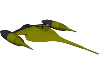 Star Wars Episode II Naboo Fighter 3D Model