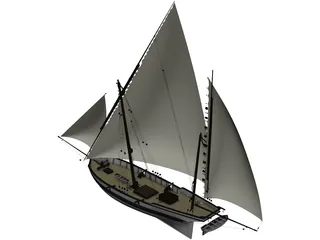 Sail Dock San Juan 3D Model